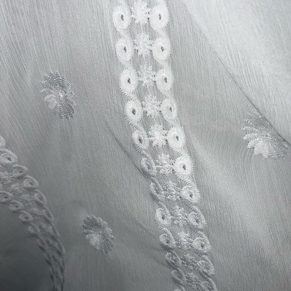 Indigo Soul Cardigan Women’s Large White Sleeveless 100% Polyester Open Front - Picture 4 of 13